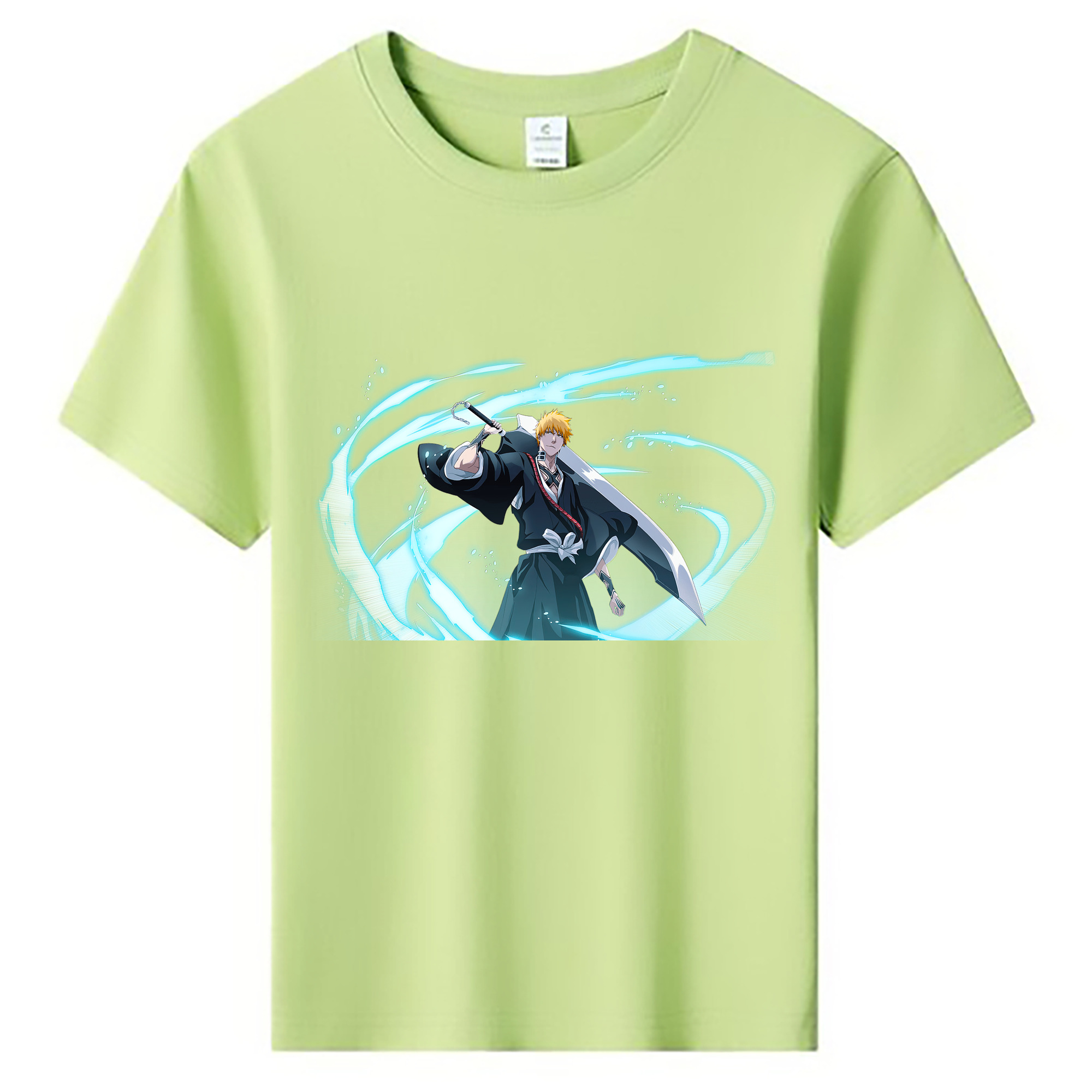 （画像用） ブリーチ 黒崎一護（くろさき いちご）BLEACH Kurosaki Ichigo 綿100％キッズTシャツ（フロントプリント）